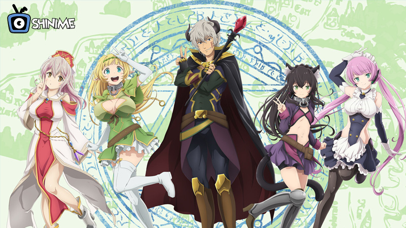 Diablo with Rem and Shera in How Not to Summon a Demon Lord action harem anime