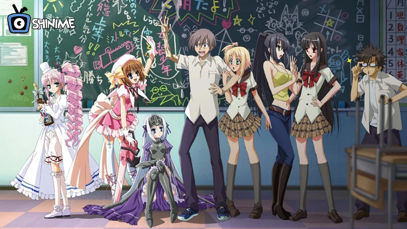 Ayumu in magical girl outfit from Is This a Zombie? action harem anime parody