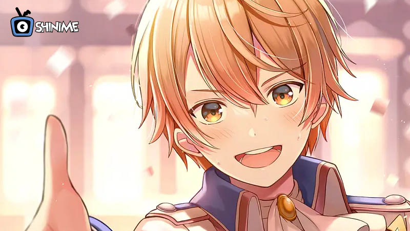 Most popular anime characters 2024: Tsukasa Tenma smiling brightly with outstretched hand and gold uniform