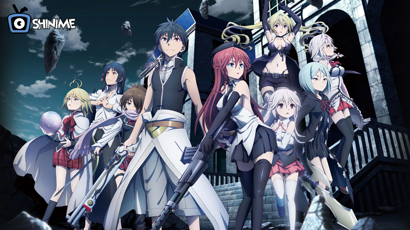 Arata and the Trinity Seven mages in a fantasy romance harem anime full of magic