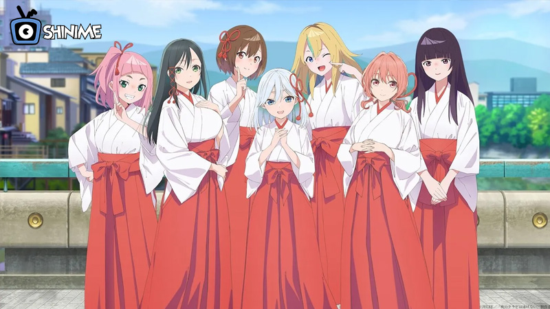 Romantic moment from Tying the Knot with an Amagami Sister, a fresh harem anime 2024.
