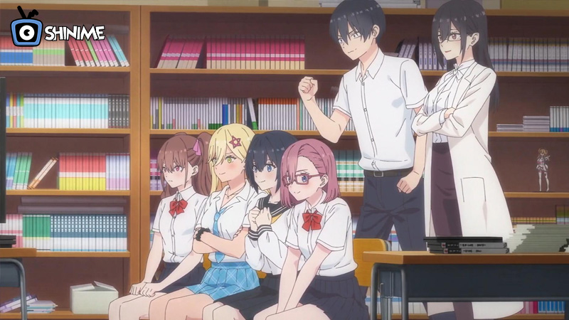 2.5 Dimensional Seduction visual showing Okumura and Ririsa in cosplay.