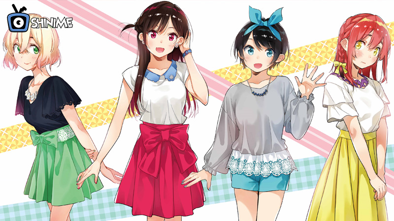 Rent-a-Girlfriend Season 4 teaser featuring Chizuru and Kazuya in upcoming harem anime 2025.