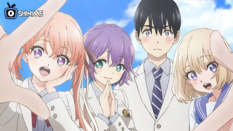 A Couple of Cuckoos Season 2 image with Nagi, Erika, and Sachi in romantic harem anime 2025.