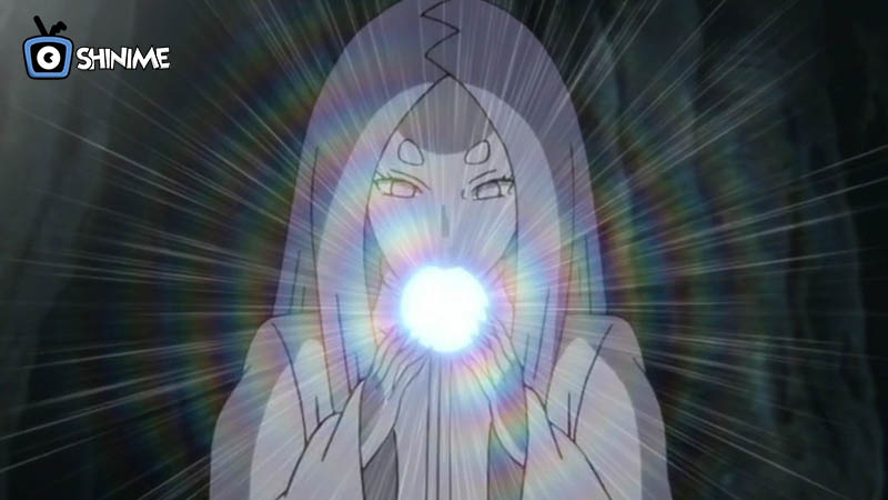 Kaguya glowing with chakra orb, goddess of chakra in top 10 most powerful anime characters in Naruto