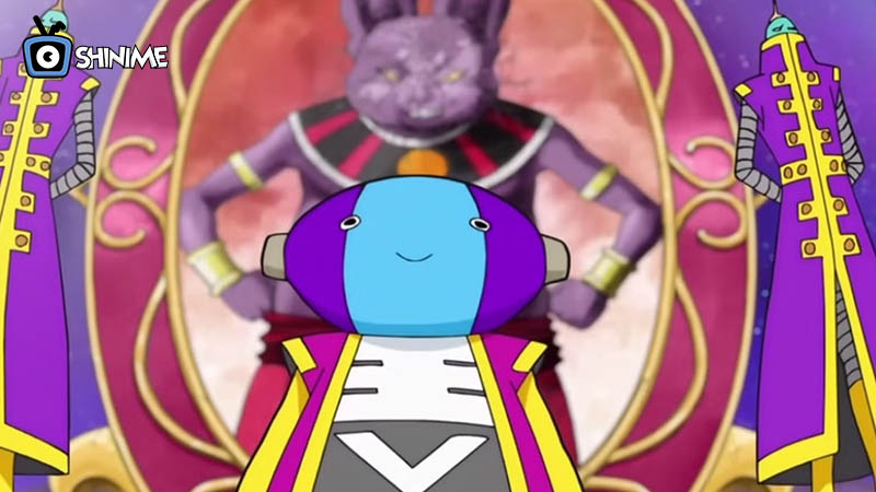 Zeno the Omni-King smiling with divine guards behind him, among the most powerful anime characters of all time