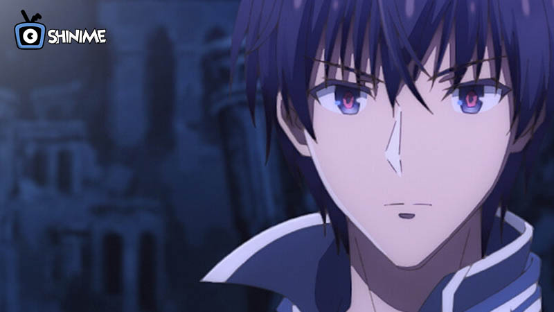 Anos Voldigoad with glowing red eyes and dark background, among the most powerful anime characters of all time