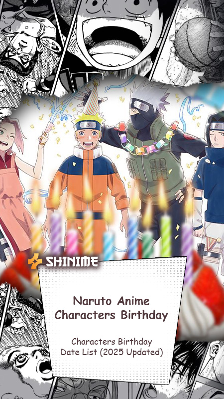 Birthday Naruto Anime Characters Date List (2025 Updated)