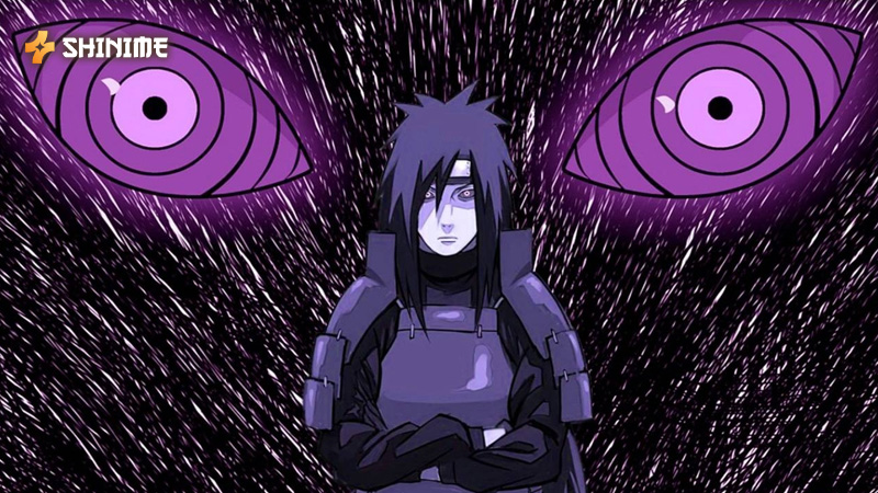Pain’s Rinnegan grants powers like gravity manipulation, soul extraction, and mechanical enhancements.