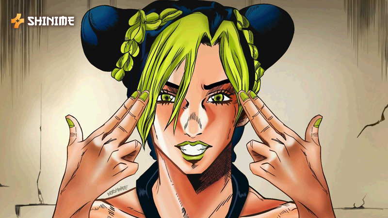 Jolyne Cujoh, the first female JoJo, battles with her Stand Stone Free in Stone Ocean, inspiring loyalty and strength.
