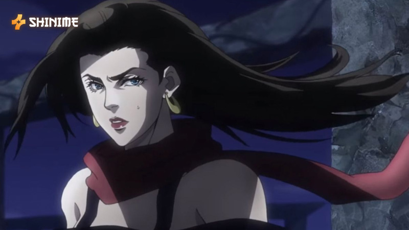 Lisa Lisa, Joseph Joestar's mother and mentor, masters Hamon with elegance and strength in Battle Tendency.