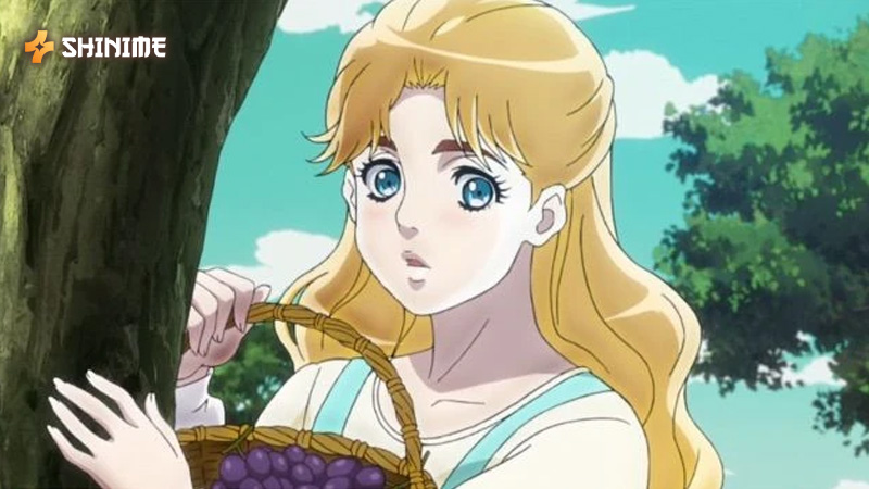 Erina Pendleton, from Phantom Blood, shows resilience and quiet strength, ensuring the Joestar legacy endures.