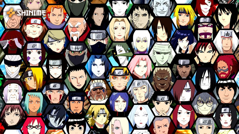 Male Characters of Naruto including Naruto Uzumaki, Sasuke Uchiha, and Itachi Uchiha