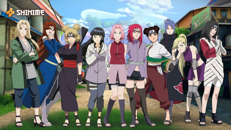 Top 10 female Naruto characters ranked by popularity, skills, and impact, featuring iconic figures.