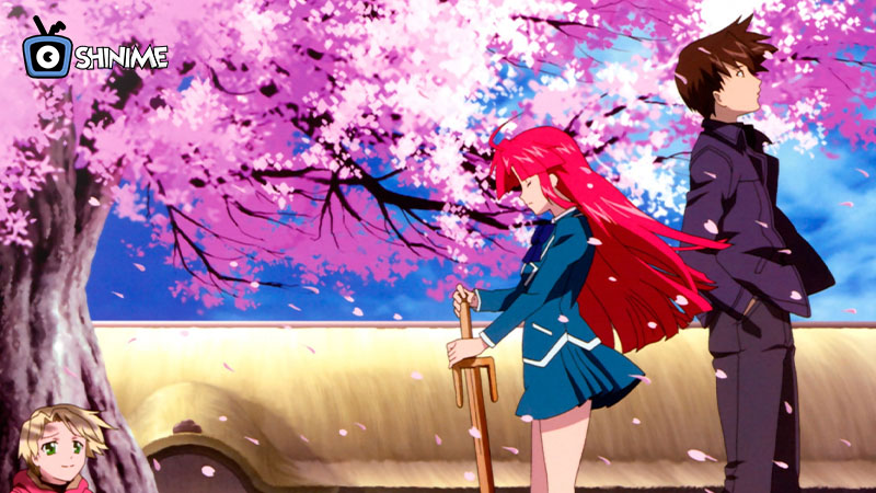 Kaze no Stigma: Kazuma and Ayano’s fiery connection in a good action romance anime.