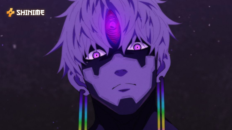 Evil Eye, a insidious Dandadan monster, cursing victims with a malevolent gaze that erodes sanity and spiritual strength.