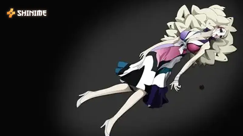 Creepy vampires in Shiki, a supernatural horror anime, lurking in a misty, gothic village with eerie, glowing eyes.