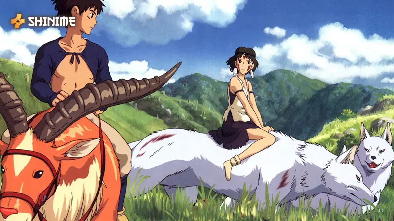 The Medicine Seller in Mononoke, a supernatural horror anime, facing eerie spirits in a surreal, traditional Japanese art style.
