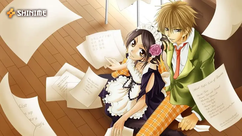 Misaki Ayuzawa in Kaichou wa Maid-sama!, a shoujo anime series, balancing maid café work and student council duties