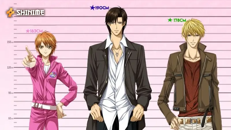 Kyoko Mogami in Skip Beat!, a shoujo anime show, shining in a dramatic showbiz scene with fierce ambition.