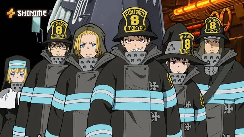 The core members of Special Fire Force Company 8
