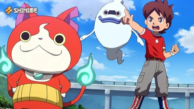 Yo-kai Watch – boy summoning playful spirits