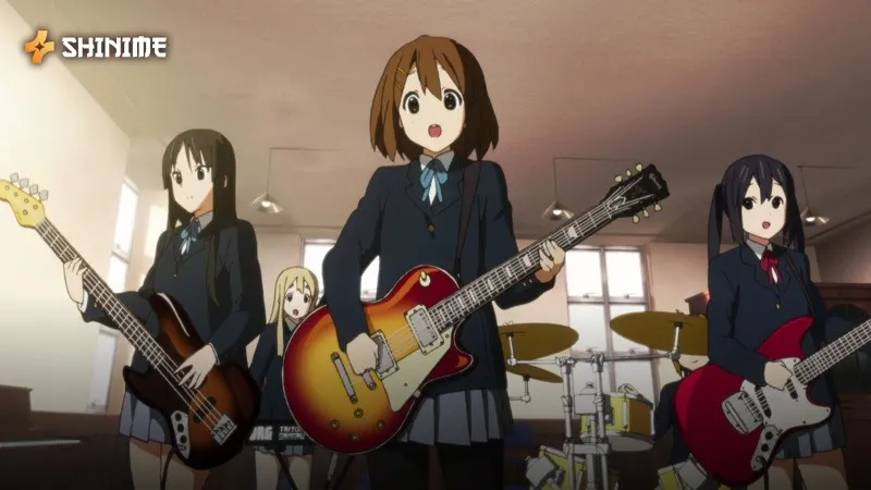 K-On! – high school girls band performing lively rock