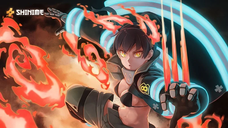 Tamaki Kotatsu and her Nekomata fire tails in Fire Force female characters