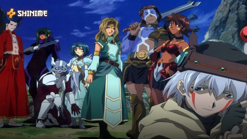 Tsukasa and his companions navigate the philosophical mystery of The World in the classic game anime .hack//Sign.